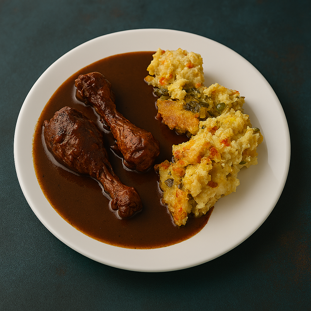 Mole con pollo